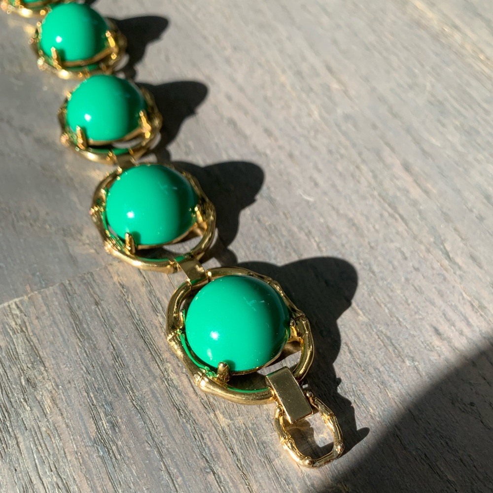 Gold & Green Stella & Dot Bracelet